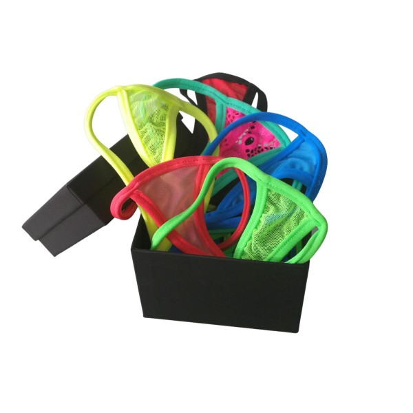 Geschenkbox mit 6 Mini G-Strings