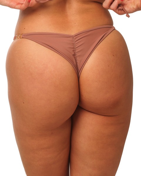 Luxury Pucker Bikini Tanga Earthtone Collection